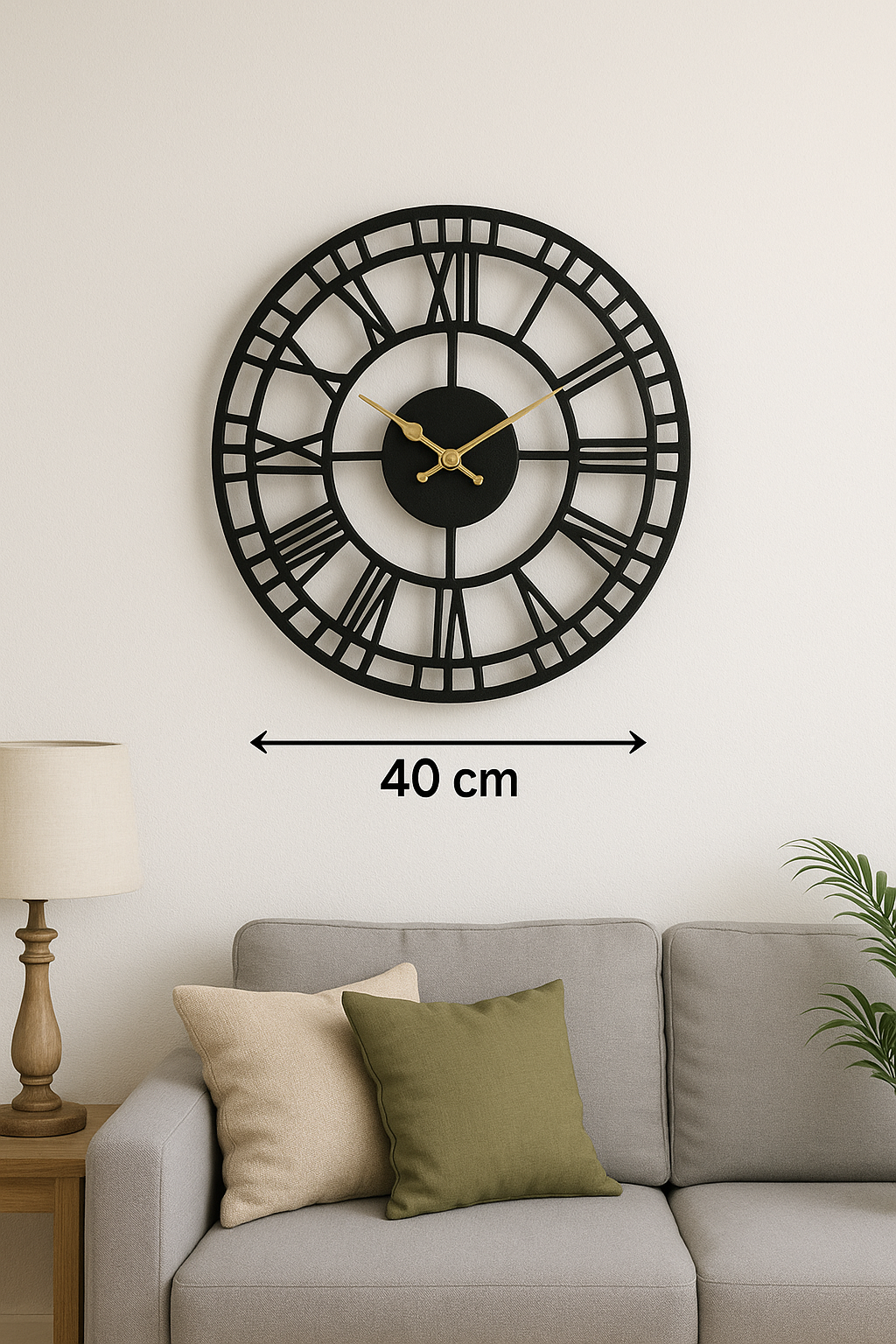 METAL WALL CLOCK
